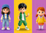 design 3d cute character modeling chibi mascot in cartoon style using blender
